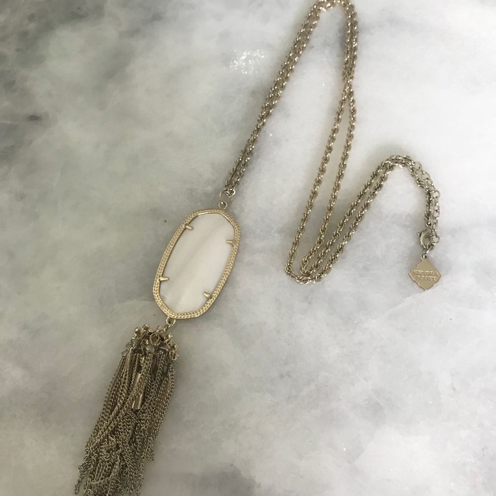 Kendra Scott Rayne necklace (white)